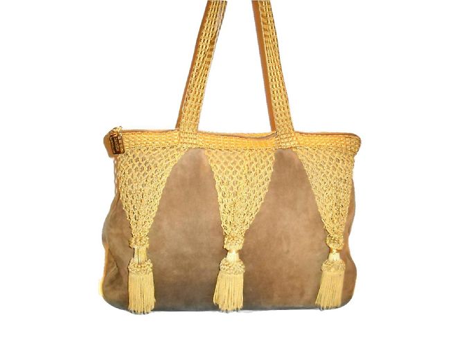 Moschino Borsa Tote in Scamosciato Beige