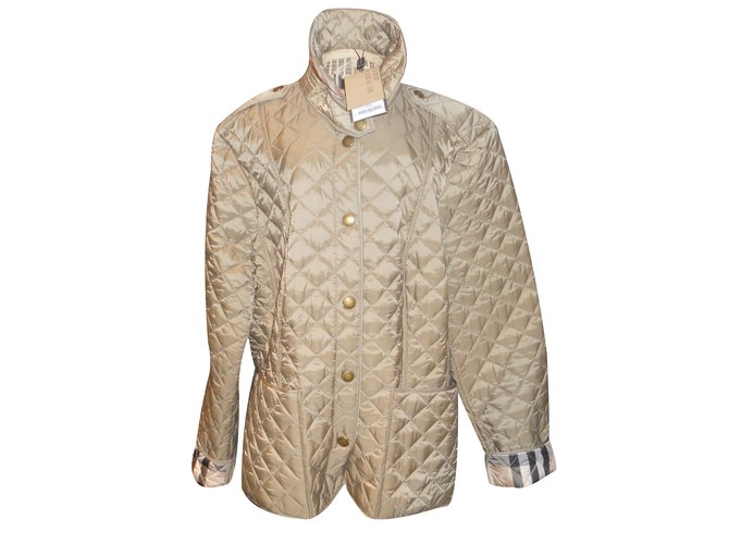 Burberry Brit Jackets Taupe Polyester  ref.33819