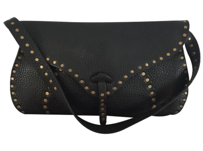 Céline Handbag Black Leather  ref.33827