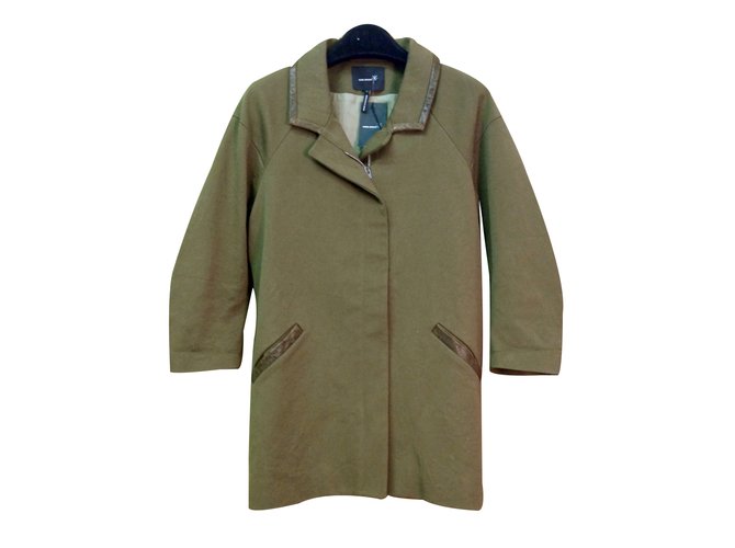 Isabel Marant Trench coat Khaki Cotton  ref.33960