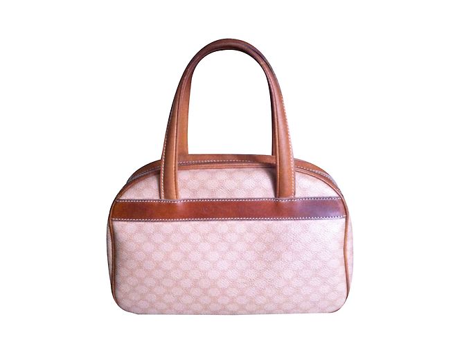 Borsa Céline Beige Caramello in tela