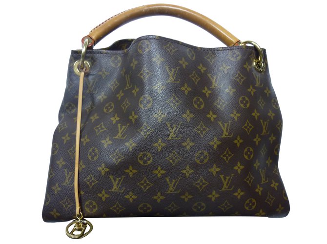 Artsy Louis Vuitton Handbag Brown Leather Cloth  ref.33980
