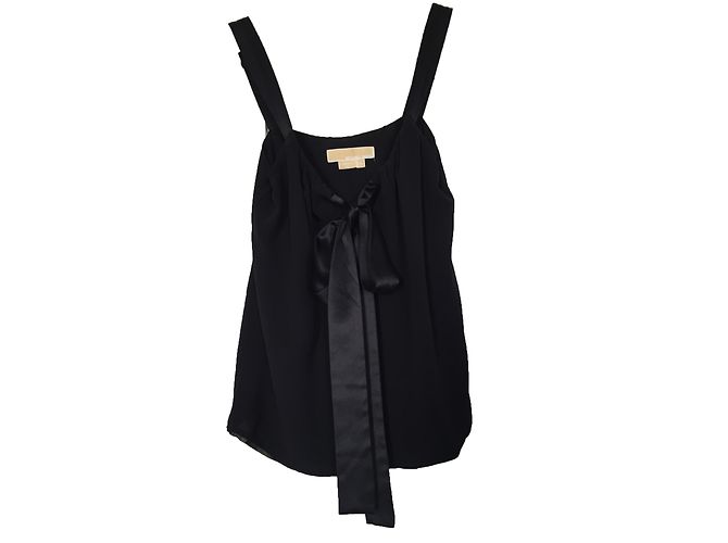 Top in seta Michael Kors nero