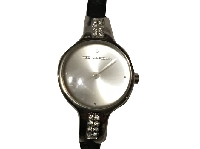 Autre Marque ted lapidus watch Black Silvery  ref.34060