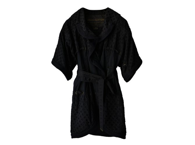 Louis Vuitton Chaqueta de abrigo kimono Negro  ref.34075