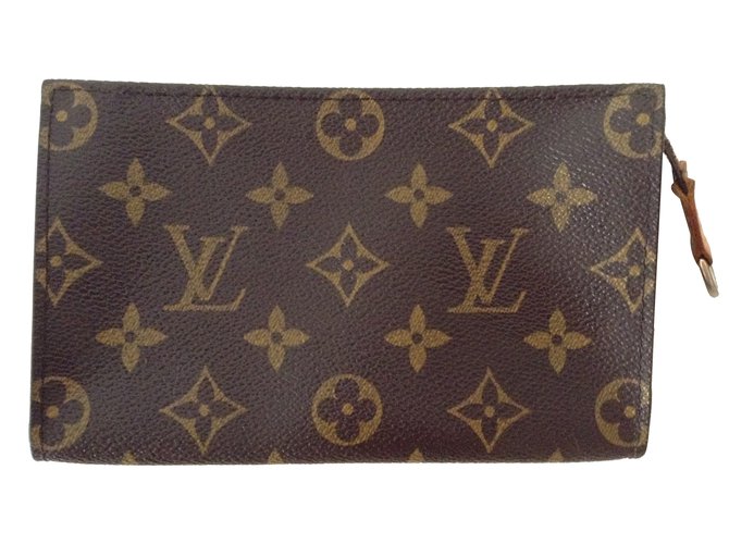 Louis Vuitton Unterarmtasche Braun Leder  ref.34177