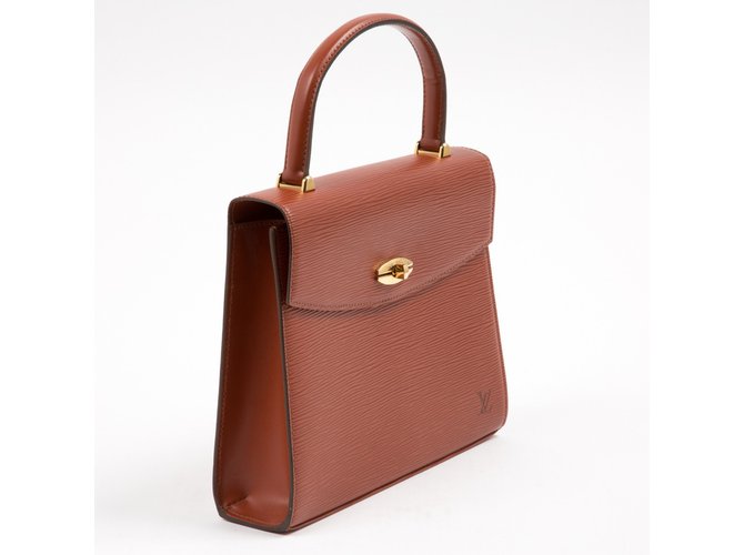 Malesherbes Louis Vuitton Handbag Caramel Leather  ref.34188