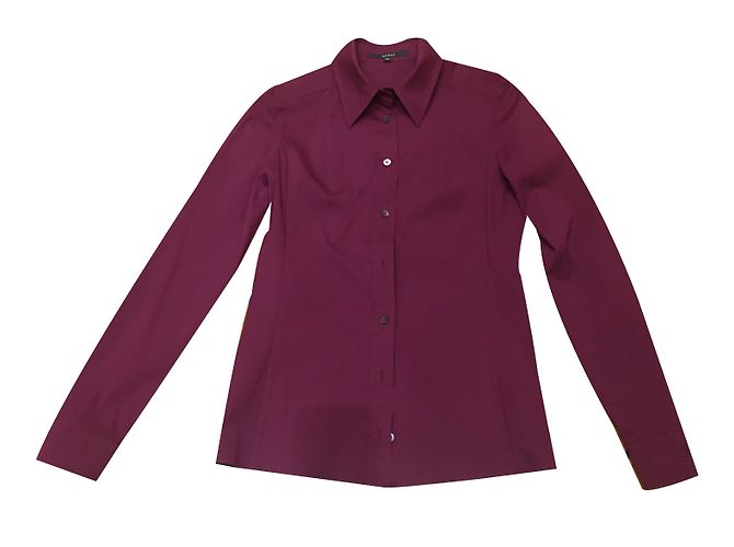 Camicia Gucci in cotone prugna