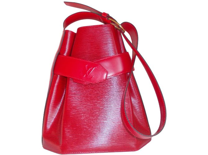 Noe Louis Vuitton Handtasche Rot Leder  ref.34262
