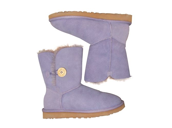 Botas Ugg Roxas de Pele de Carneiro 38 Roxo