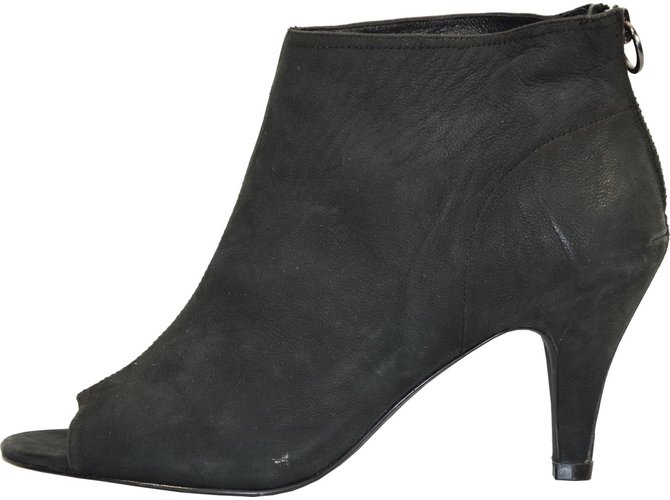 Ash Ankle Boots Black Suede  ref.34354