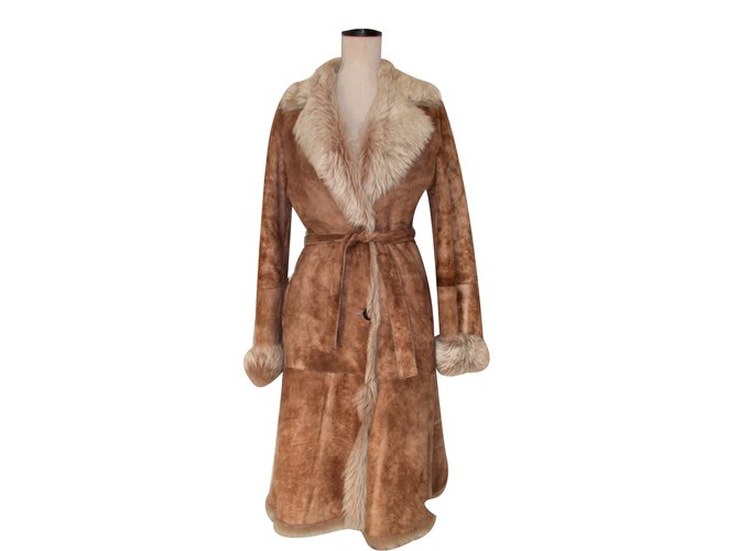 Autre Marque Coats Brown Fur  ref.34407