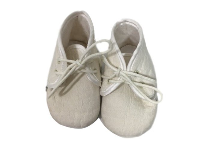 Baby Dior chaussures Coton Blanc  ref.34452