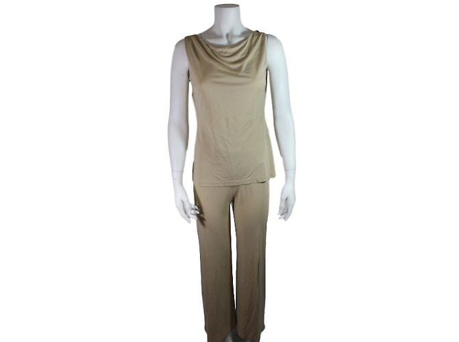 Autre Marque Amazone Set Oberteil und Hose Beige