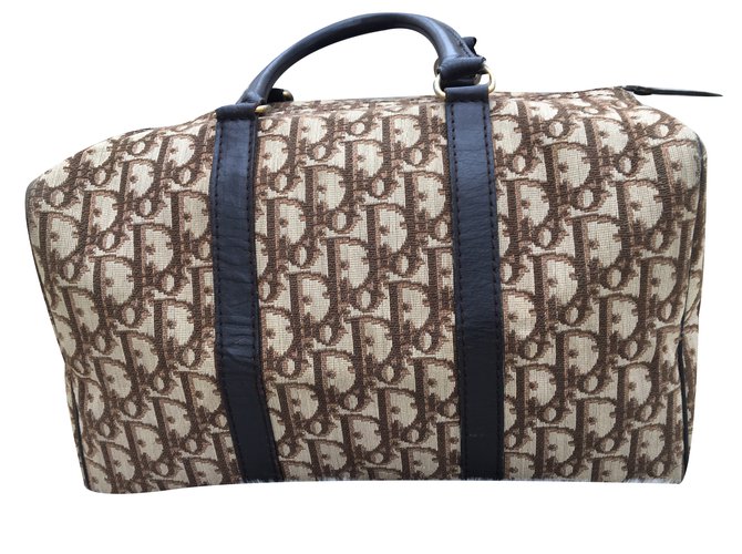 Dior Handbag Brown Leather  ref.34486