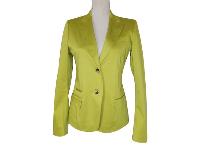 Blazer René Lezard Verde Anís de Algodón