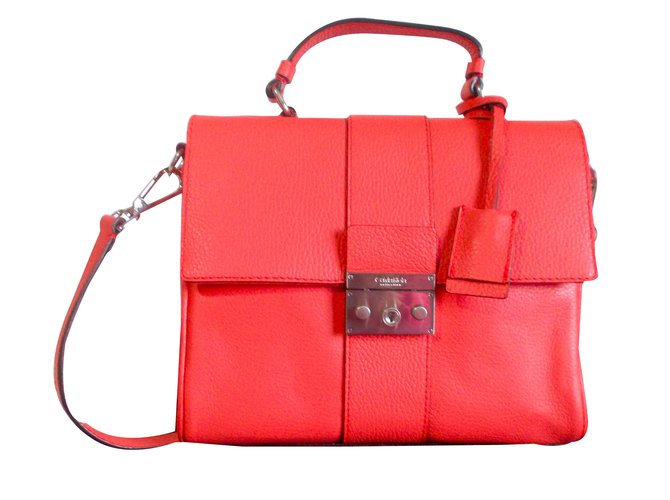 Calvin Klein Handbag Coral Leather  ref.34560