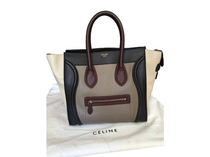 Céline luggage tricolor Multiple colors Leather  ref.34573