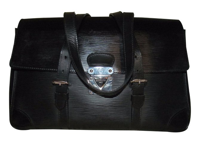Louis Vuitton Segur Black Leather  ref.34587