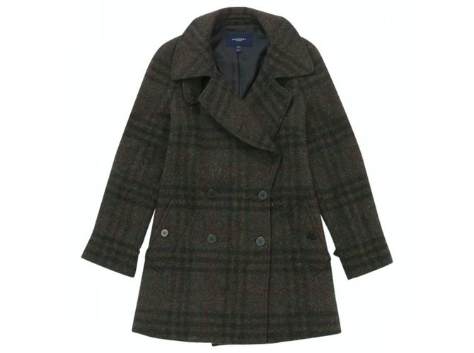 Burberry Coat Brown Wool  ref.34625