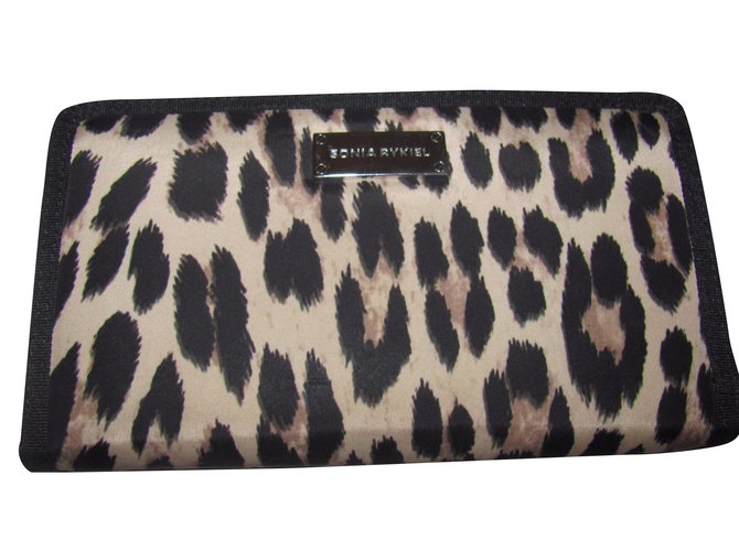 Sonia Rykiel Purses, wallets, cases Leopard print Cloth  ref.34661