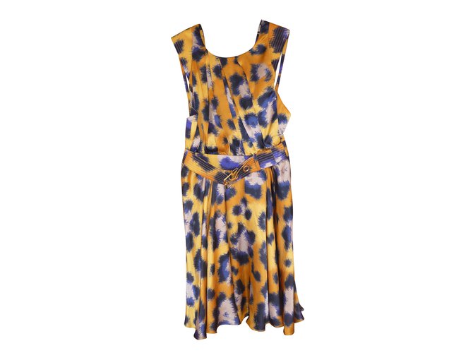 Kenzo Dress Leopard print Silk  ref.34676