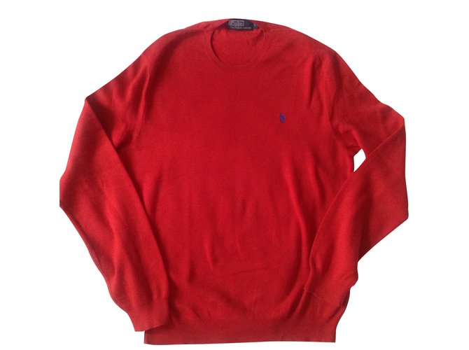 Ralph Lauren Suéter Roja Algodón  ref.34713