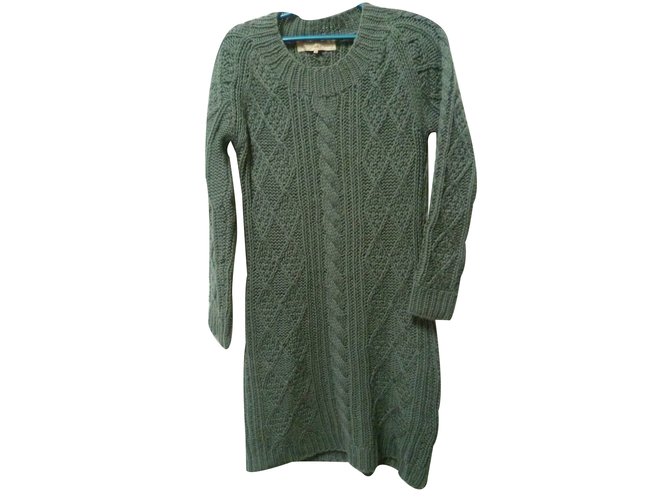 Gerard Darel sweater tunic "Maryline" Khaki Wool  ref.34754