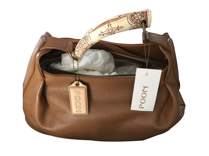 Autre Marque Poon Handbag Cognac Leather  ref.34773