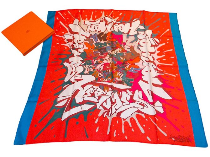 Hermès Seidentuch Mehrfarben