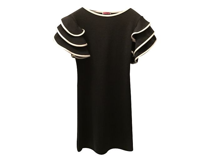Autre Marque Fashion Mark Baumwollkleid Grau