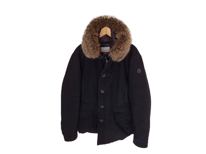 Moncler Blazer Jacket Black Wool  ref.34945