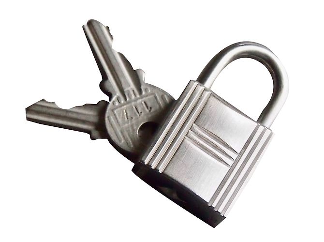 Hermès Lockpad Argento Acciaio