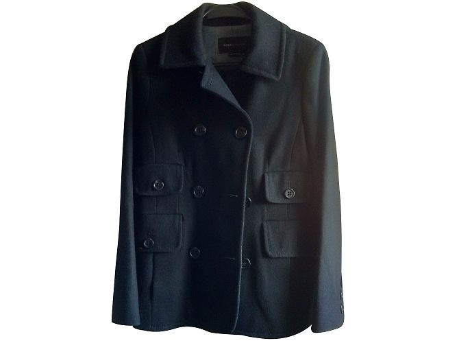 Bcbg Max Azria Cappotto petto nero foderato