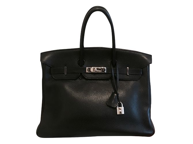 Kelly Hermès Birkin Togo 35 Nero Pelle