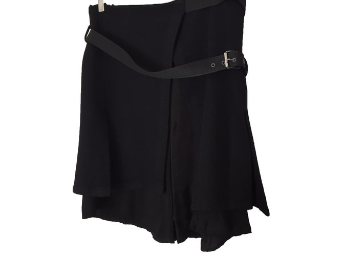 Comptoir Des Cotonniers Skirt Black Wool  ref.35239
