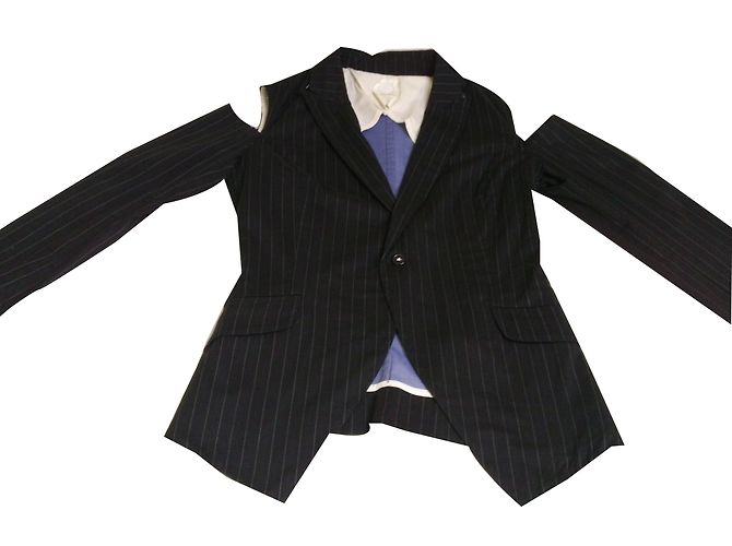 Autre Marque Chaqueta SO SOON de algodón azul marino talla 40