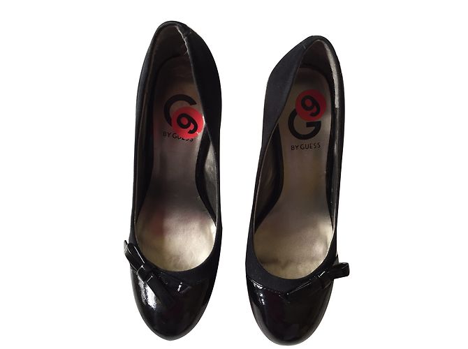 Guess Flatform Heels Schwarz Samt