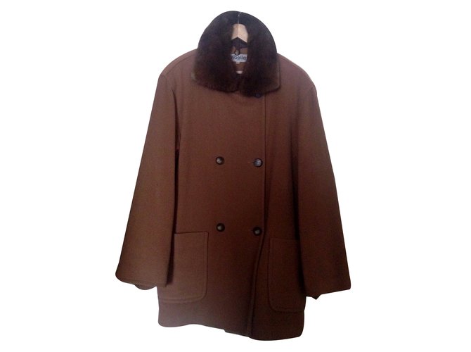 Autre Marque Coat, Outerwear Beige Wool  ref.35466