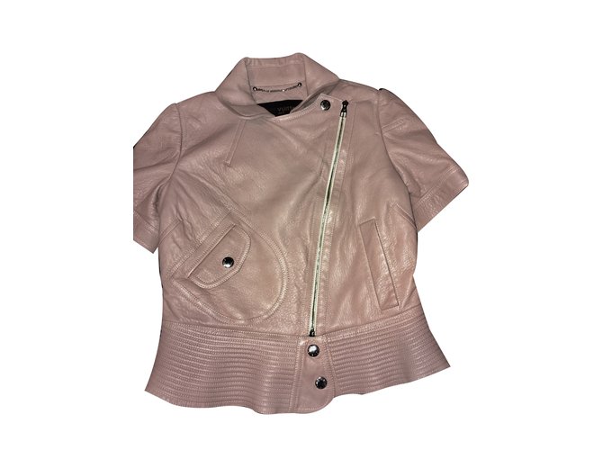 Louis Vuitton Jacket Pink Lambskin  ref.35471