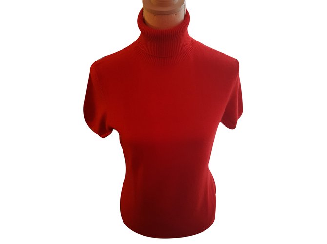 Eric Bompard Knitwear Red Cashmere  ref.35483