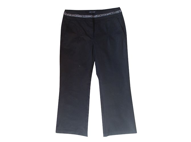 Jean Paul Gaultier Pantalón Negro de Algodón Talla 30