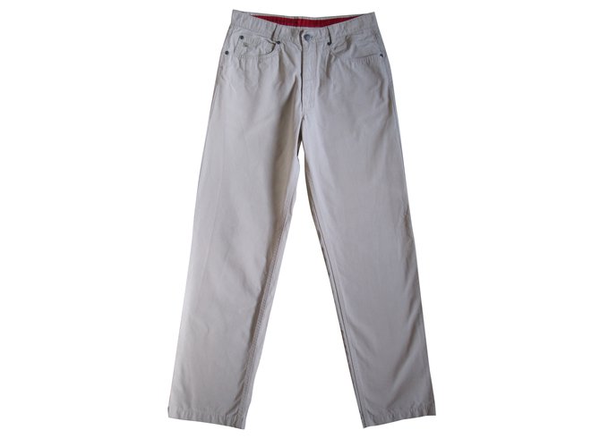 Burberry Pant, legging Beige Cotton  ref.35562