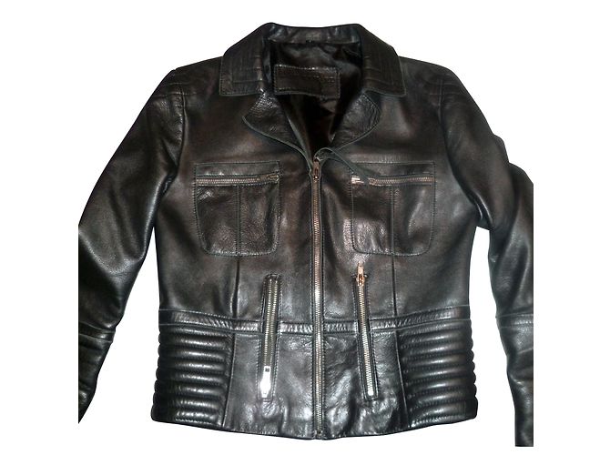 Autre Marque Le Renard Bikerjacke Schwarz