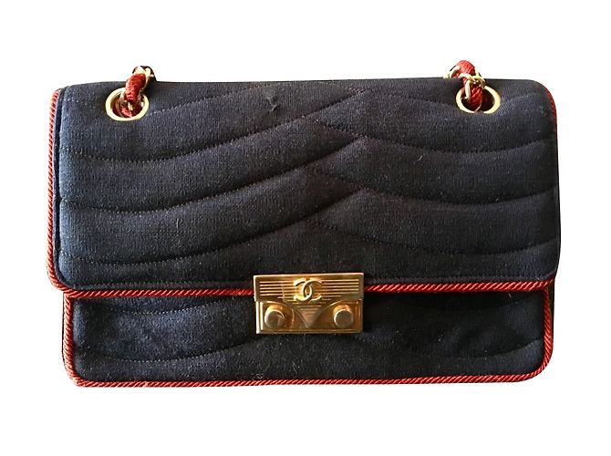 Chanel Handtasche Rot Blau