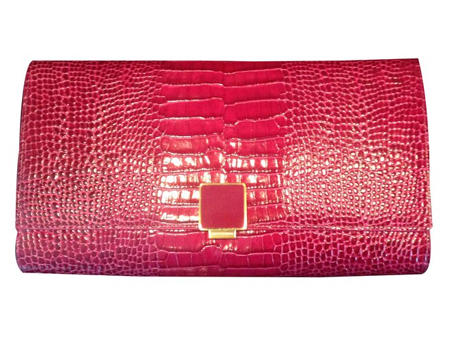 Smythson 10x6x1.5 inches approximately Pink Red Leather  ref.35724