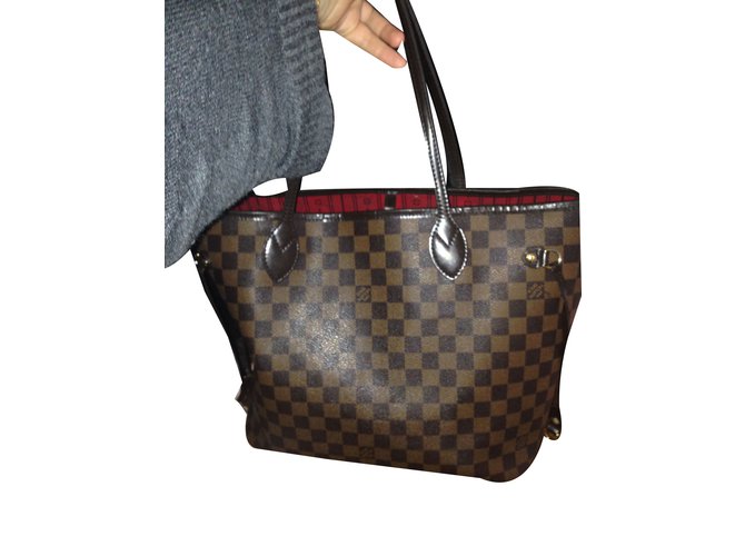 Louis Vuitton Handbag Ebony Leather  ref.35741