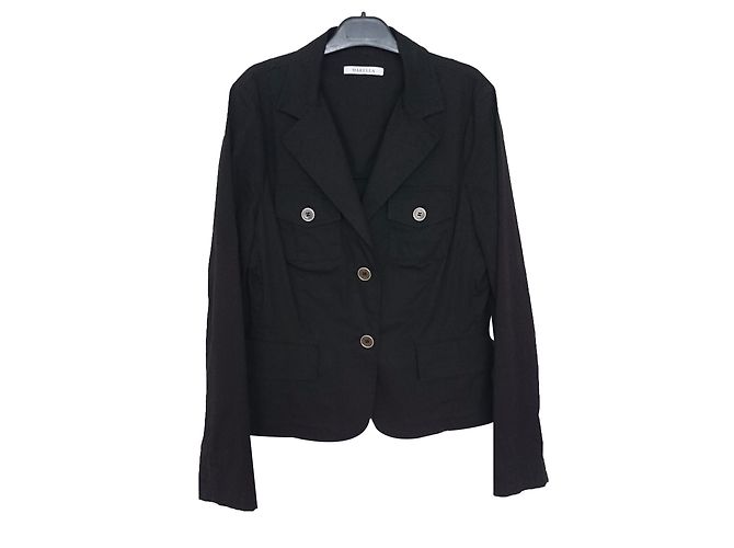 Chaqueta Marella de algodón negra Negro