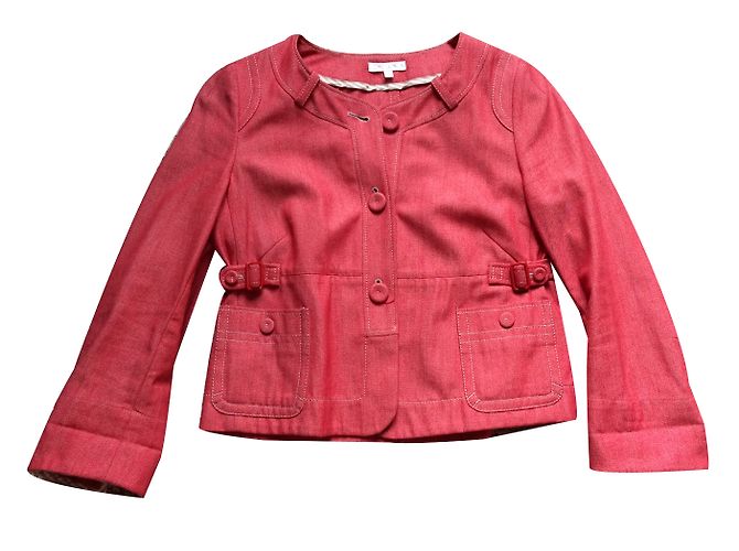 Giacca corta in cotone rossa Paule Ka Rosso