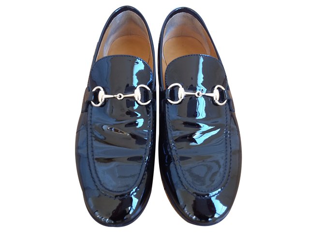Gucci Loafers Black Patent leather  ref.35828